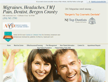 Tablet Screenshot of cliffsideparktmjdentist.com